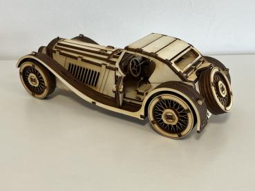 Vintage Roadster als 3D Großmodell - linke Seite